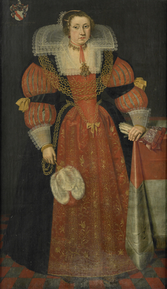 Portrait of Sophia de Vervou (c. 1613-71) by LJ Woutersin
