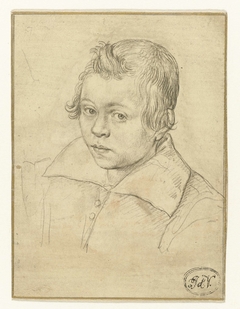 Portret van Christiaen Rodenburg (?) by Hendrick Goltzius