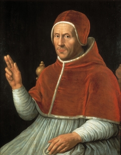 Portret van paus Adrianus VI (1459-1523) by Jan van Scorel