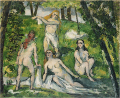 Quatre baigneuses by Paul Cézanne