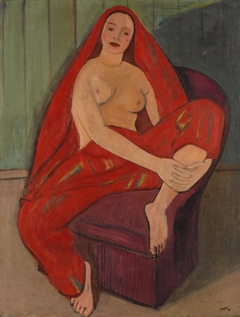 Red odalisque by Georges Kars