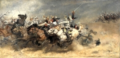 Rezonville, 16 August 1870, la charge des cuirassiers by Aimé Morot
