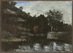 River Bend (Coin de Riviere) by Paul Cézanne