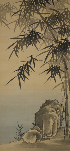 Rock and Bamboo (Chikuseki zu) by Ki-en