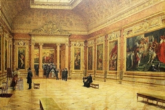 Rubens Room in the Louvre by Louis Béroud