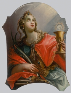 Saint Barbara by Slovenský maliar z 2 polovice 18 storočia