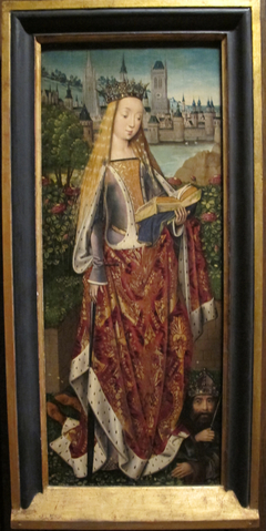 Saint Catherine of Alexandria, with the Defeated Emperor