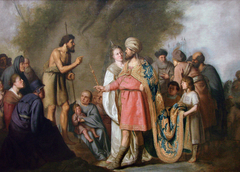Saint Jean-Baptiste prêchant devant Hérode by Pieter de Grebber