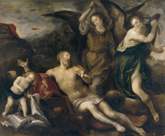 Saint Jerome Whipped by Angels