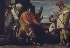 Saint John the Baptist says goodbye to his Parents