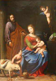 Sainte Famille avec Saint Jean-Baptiste. by Jacques Stella