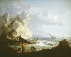 Seashore with Fishermen by Thomas Gainsborough