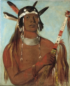Seehk-hée-da, Mouse-colored Feather, a Noted Brave by George Catlin