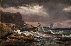 Shipwreck on the Coast of Norway by Johan Christian Dahl