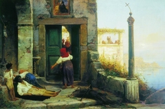 Sick Man at the Monastery Gate by Fyodor Bronnikov
