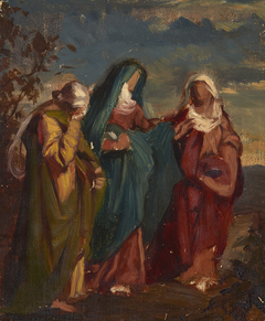 Sketch to the Painting "Three Marys Walking to Christ's Tomb"