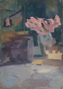 Spring Motif with a Bouquet by Ľudovít Pitthordt