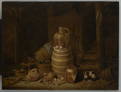 Still Life with a Barrel by Jan Spanjaert