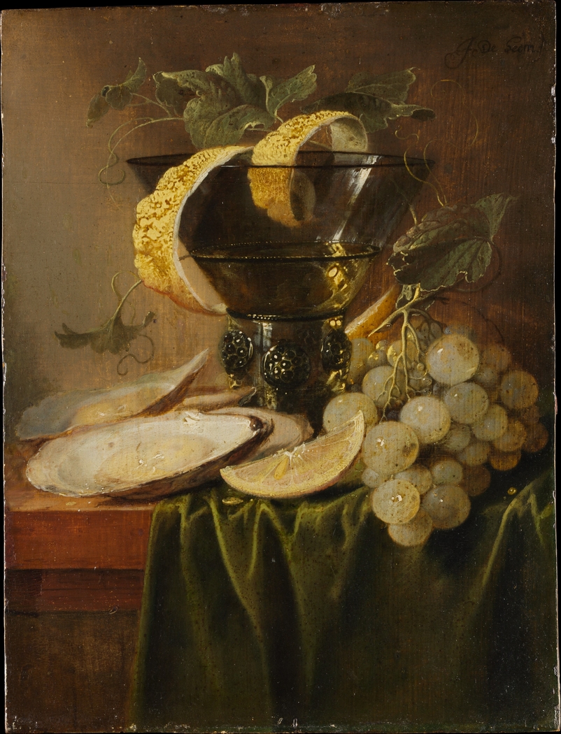 Still Life with a Glass and Oysters