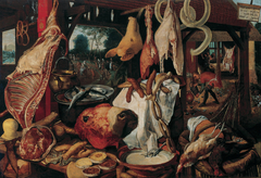 Still Life with Meat and the Holy Family by Pieter Aertsen