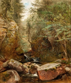 Stream in Rocky Gorge by Aaron Draper Shattuck