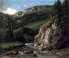 Stream in the Jura Mountains (The Torrent) by Gustave Courbet