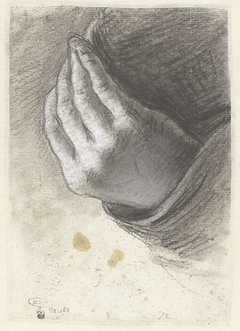 Studie van een hand by Simon Andreas Krausz