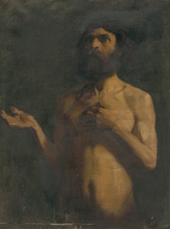 Study of Nude of Old Man