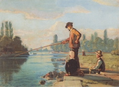 The angler by Ferdinand Hodler