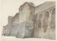 The Aurelian Wall in Rome by Josephus Augustus Knip