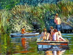 The bathers by Dominique Amendola