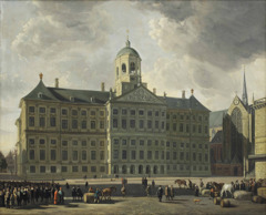 The City Hall on Dam Square, by Gerrit Adriaenszoon Berckheyde