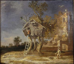 The Dovecote by Charles Cornelisz de Hooch