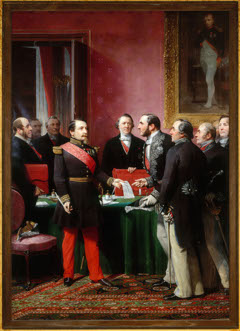 The Emperor presents to Haussmann the plan of annexation of the Communes by Adolphe Yvon