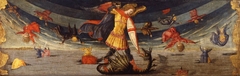 The Fall of the Rebel Angels with St Michael Fighting the Dragon by Neri di Bicci