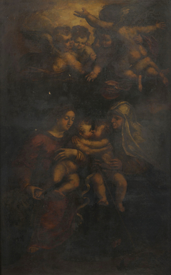 The Holy Family with Angels by Sebastiano Filippi