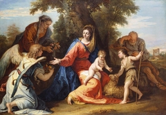 The Holy Family with Saint Elizabeth, Saint John the Baptist and an Angel by Sebastiano Ricci