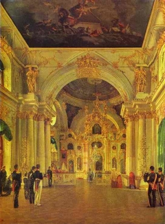 The Interior of the Great Church of the Winter Palace by Alexey Tyranov