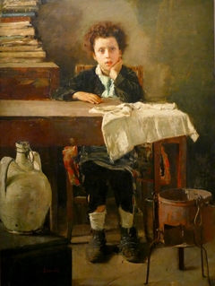 The Little Schoolboy by Antonio Mancini