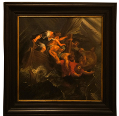 The sailors reluctantly throw the prophet Jonah into the sea (Jonah I:12), ca. 1618-1619 by Peter Paul Rubens