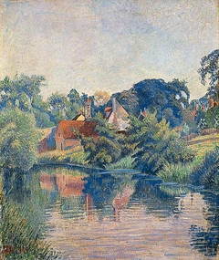 The Stour at Stratford St Mary, Colchester by Lucien Pissarro