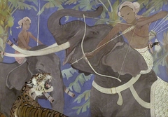 The Tiger Hunt by Orovida Camille Pissarro