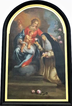 The Virgin and Christ Child with Saint Rose of Lima by Oswald Onghers