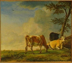 Three Cows in a Meadow by Paulus Potter