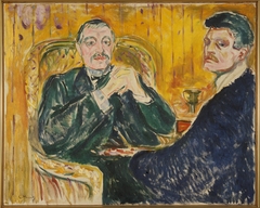 Torvald Stang and Edvard Munch by Edvard Munch