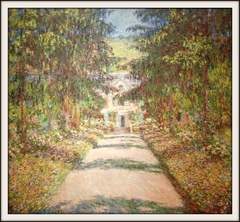 The Great Alley in Giverny by Claude Monet