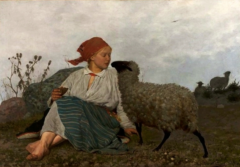 On the pasture