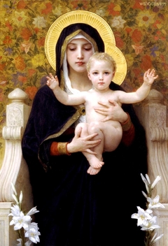 The Virgin of the Lilies (La Vierge au lys) by William-Adolphe Bouguereau