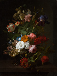 Vase of flowers by Rachel Ruysch
