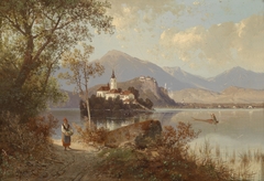 View of Lake Bled by Carl Hasch